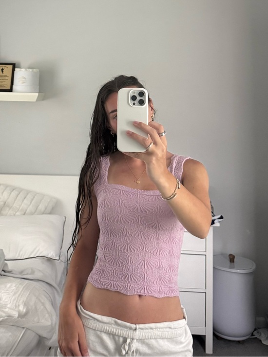 Free People Tops - Free People Pink Textured Tank Top - Women